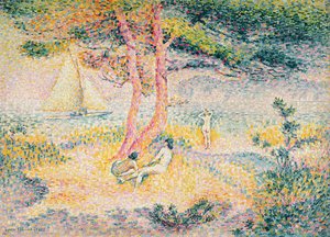 Stranden vid St. Clair, 1901 av Henri Edmond Cross
